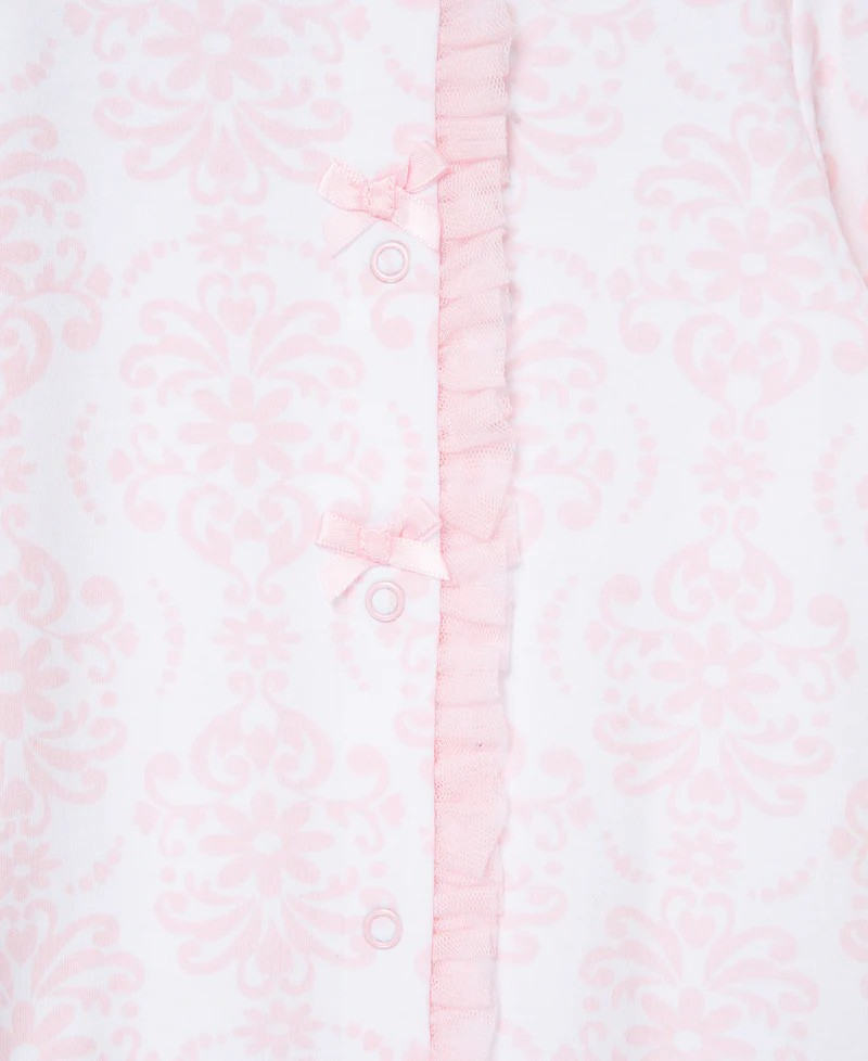 Damask Scroll Footed One-Piece & Hat