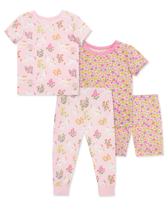 Unicorn 4-Piece Pajama Set