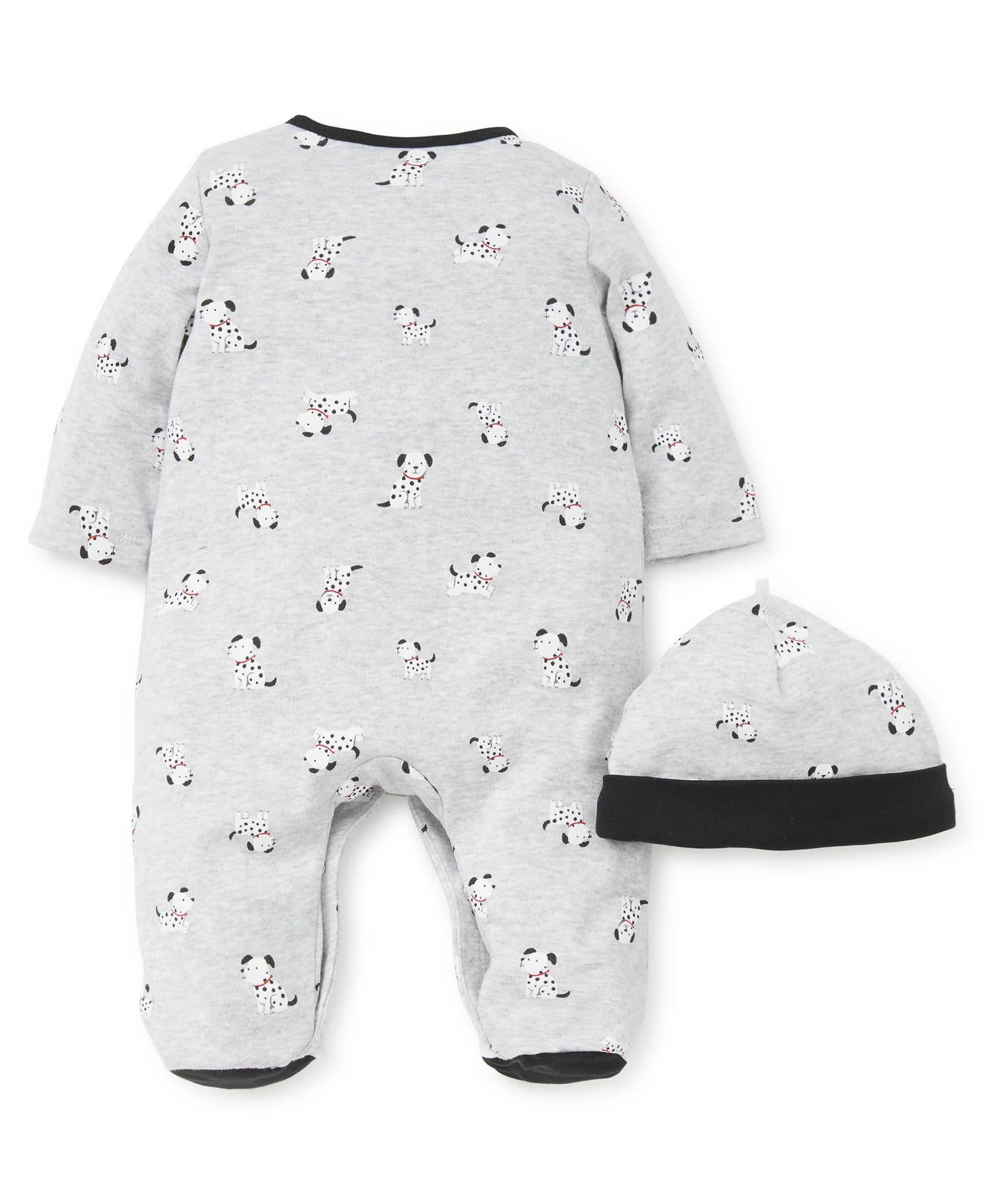 Dalmatian Footed One-Piece and Hat