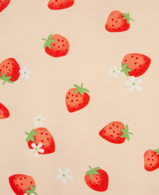 Strawberry Zip Front Pajama