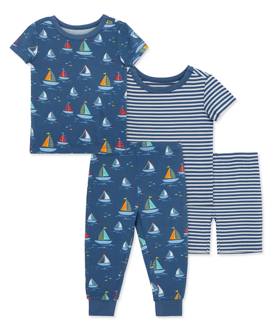 Sailboat 4-Piece Pajama Set