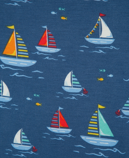 Sailboat 4-Piece Pajama Set