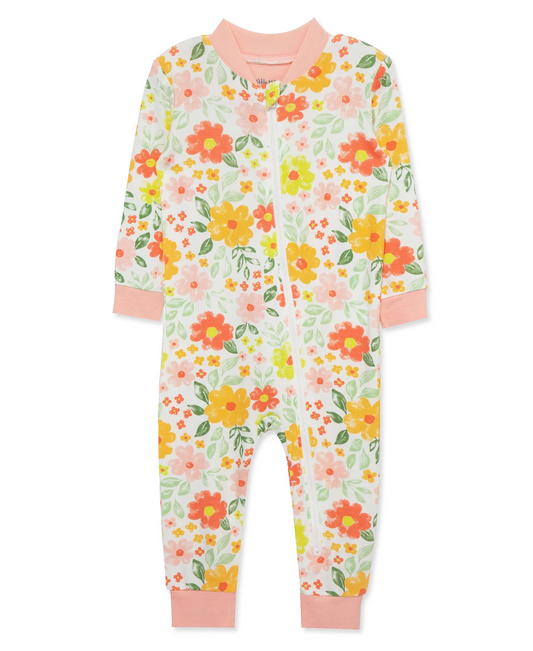 Floral Zip Front Pajama