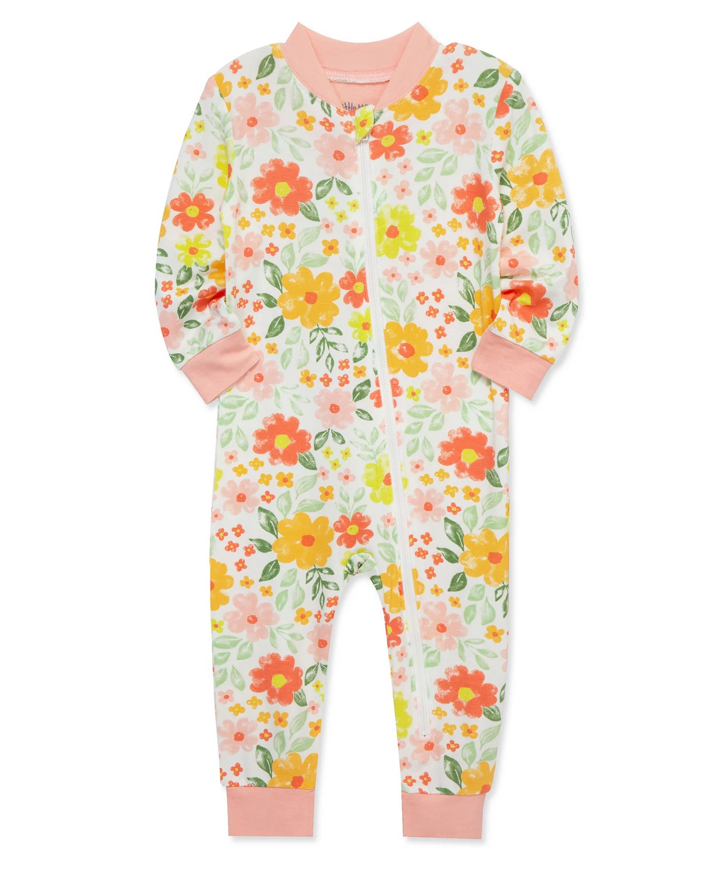 Floral Zip Front Pajama