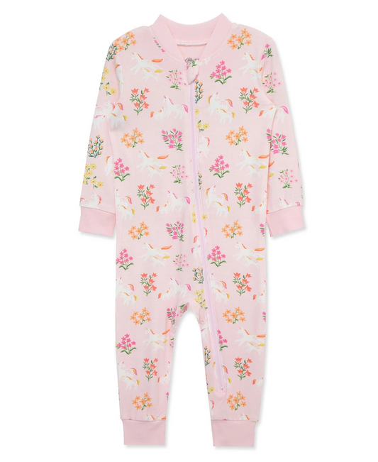 Unicorn Zip Front Pajama