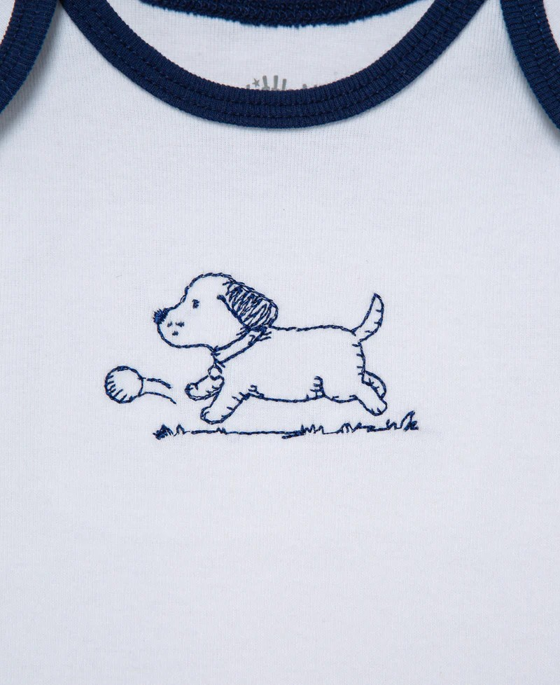 Puppy Toile 3-Pack Bodysuits