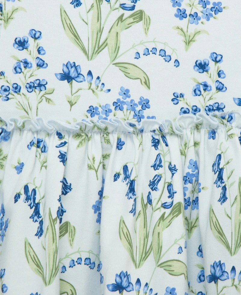 Bluebell Blossom Bodysuit Dress & Headband Set