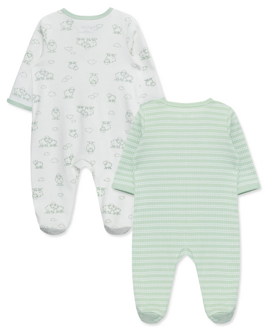 Snuggles 2-Way-Zip Footies (2-Pack)